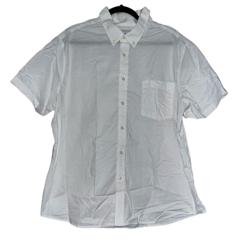 4/$25 Men’s Goodfellow & Co Slim Fit Short Sleeve Collared White  Shirt Size XXL
